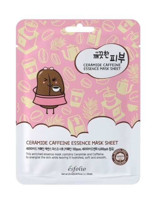 Esfolio Pure Skin Ceramide Caffeine Essence Mask Sheet