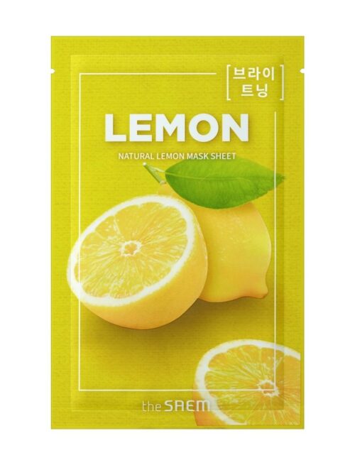 the SAEM Natural Lemon Mask Sheet