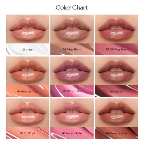 Peripera Ink Glasting Lip Gloss swatches