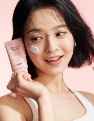 the SAEM Eco Earth Pink Sun Cream mood