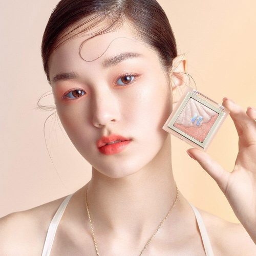 holika holika shell glow highlighter pearly briller model