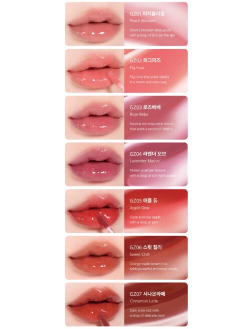 Black Rouge Chewy Lip Glaze shades