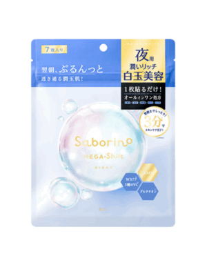 BCL | Saborino Mega Shot Night Shiratama Beauty Mask 7kpl