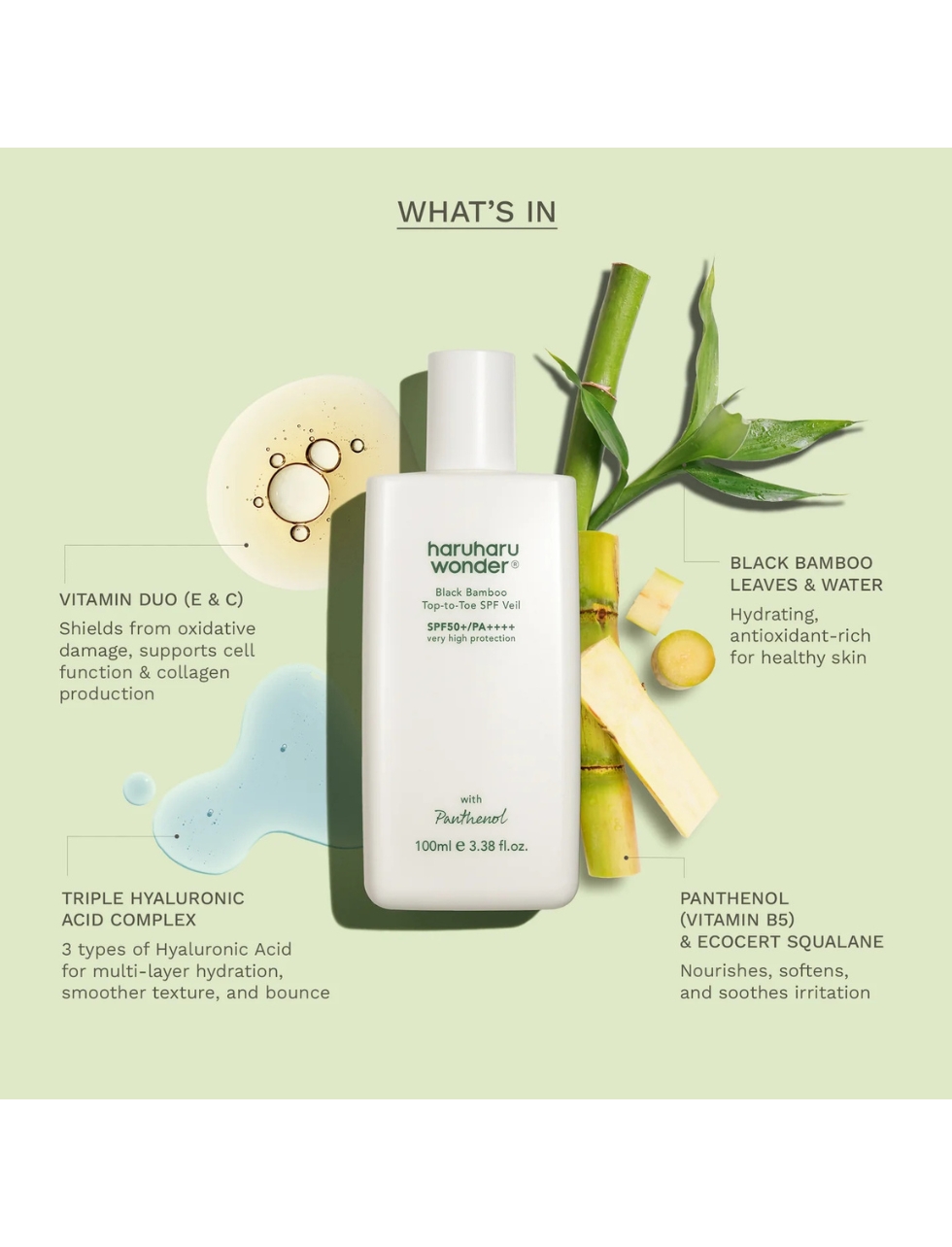 Haruharu Wonder | Black Bamboo Top-to-Toe SPF Veil SPF50+ PA++++ - Image 5