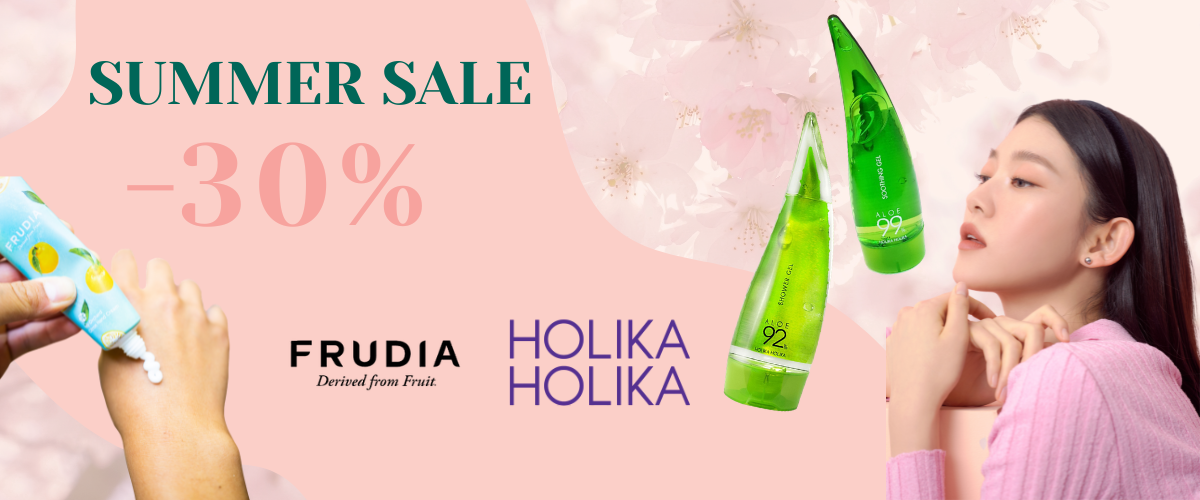 Summer sale Frudia, Holika -30%,