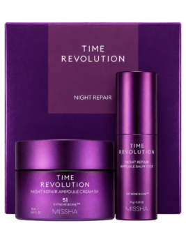 Missha | Time Revolution Night Repair Cream & Balm Duo Set