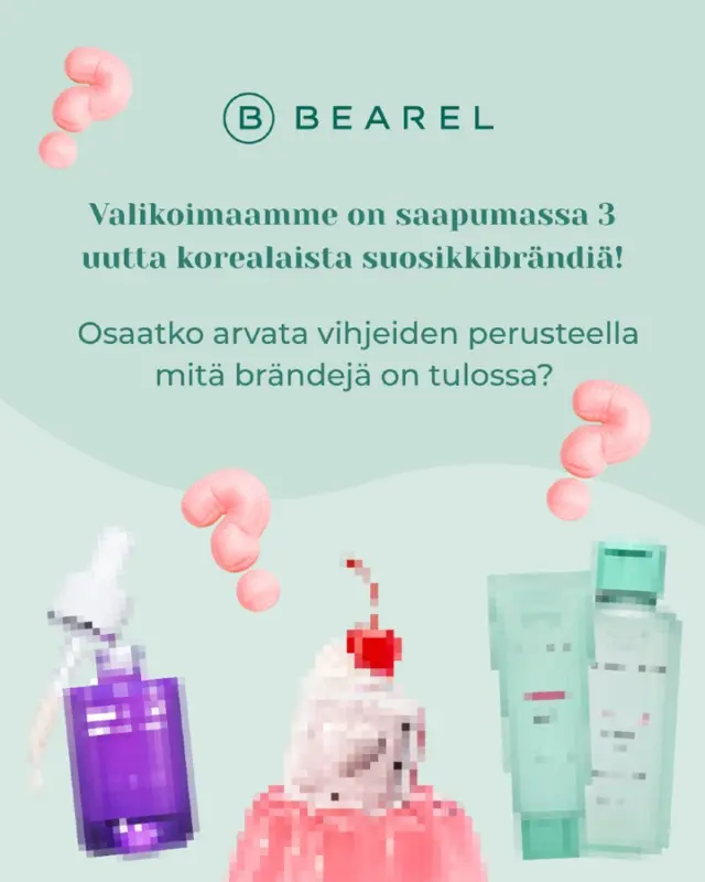 🚨 Bearelille on pian saapumassa 3 uutta K-beauty-brändiä! 🇰🇷

Osaatko arvata, mistä kolmesta brändistä on kyse? 👉 

Katso vihjeet julkaisusta ja kommentoi alle arvauksesi! 👀💚

#bearel #kbeauty #korealainenkosmetiikka #uutuudet