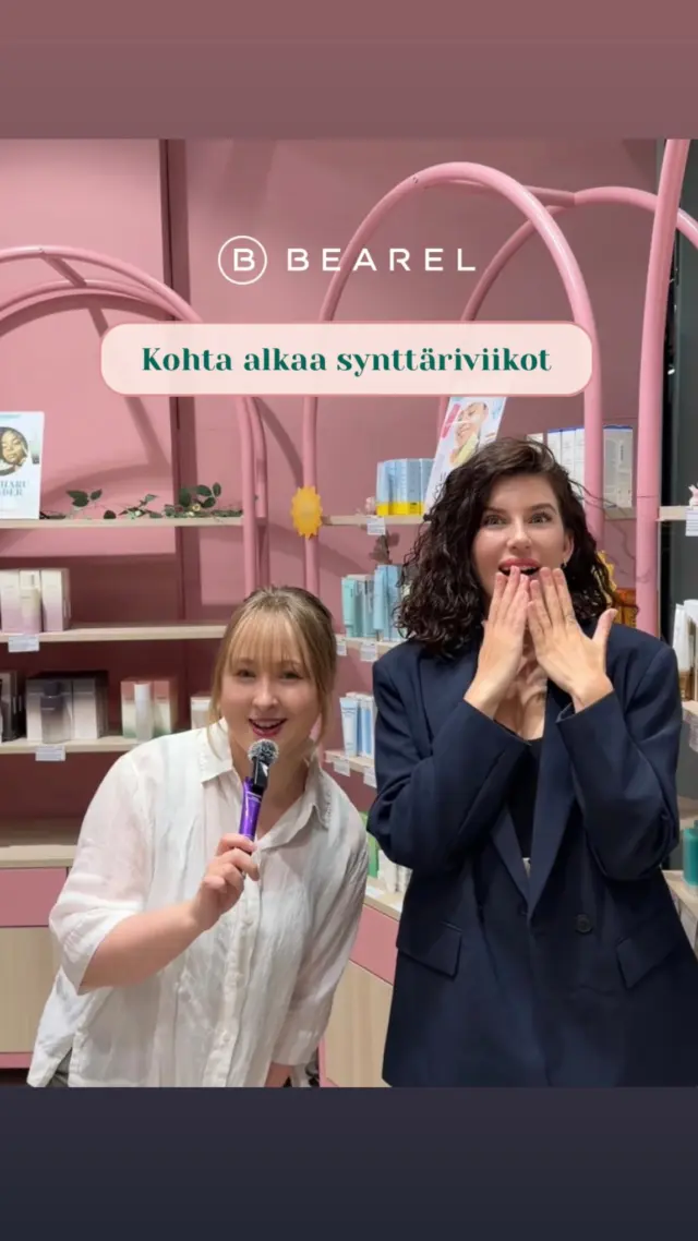 🎂🎉 Bearel täyttää 10 vuotta! 
Synttäriviikko (29.6.-5.7.) starttaa pian ja luvassa on kokonainen viikko täynnä tarjouksia, yllätyksiä ja ihania etuja.

✨ Vaihtuvia tarjouksia -40 %
🔥 Superlöytöjä jopa -70 %
🎁 Goodie bag yli 50€ ostoksiin (arvo 70€)
🛍️ Kaupanpäällisiä ostosten yhteydessä
🎡 Yllätyksiä, onnenpyörä ja muuta synttäriohjelmaa

Kaikki tarjoukset julkaistaan synttäriviikon aikana. Seuraa meitä, ettet missaa vuoden parhaita K-Beauty aleja! 👀

📅 29.6.–5.7.
📍Bearel, Kampin kauppakeskus
🔗 www.bearel.fi

#bearel #bearel #kbeauty #synttäriale #kamppi