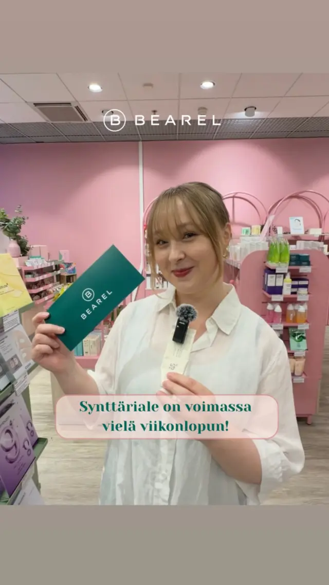 Viimeinen mahdollisuus hyödyntää synttäriale! 💚

✨ Koko valikoima -25%
🎡 Pyöräytä onnenpyörää myymälässä ja verkkokaupassa 4.–5.7. ja voita kaupanpäällisiä ja etuja
🎁 Osallistu 100€ lahjakortin arvontaan myymälässä

Älä jätä suosikkituotteitasi odottamaan. Tarjoukset päättyvät sunnuntaina! 🛍️

Shoppaile verkkokaupassa tai tule Kampin myymälään ja juhli synttäreitä kanssamme!

#synttäriale #bearel #kbeauty #ihonhoito #kamppi
