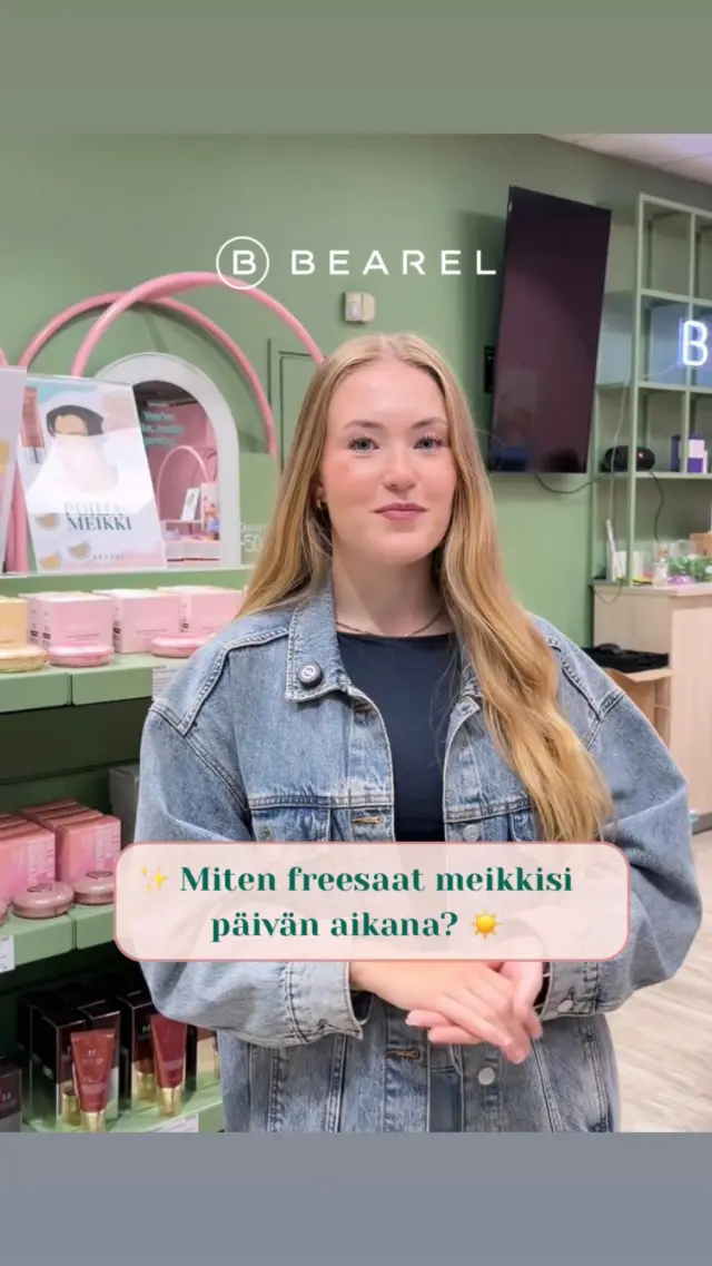 ✨ Miten freesaat meikkisi päivän aikana? ☀️

Videolla näytämme tuotteita, joilla meikin freesaus onnistuu helposti ilman, että aloitat kaiken alusta. 

Kosteuttava kasvosuihke, helposti lisättävä SPF, cushion-meikkivoide ja matkakokoinen kasvosuihke kulkevat kätevästi mukana kesäpäivissä.

🛍️ Tervetuloa ostoksille Bearel-myymälään tai verkkokauppaan!

#bearel #kbeauty #kesämeikki