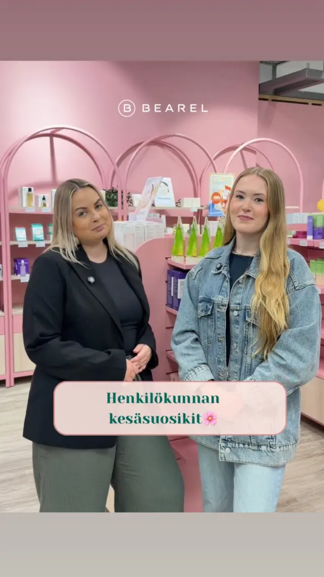 ☀️ Mikä on sinun kesäsuosikkisi?

Meidän tiimi kertoo videolla omat kesäsuosikkinsa!

🛍️Tarjouksesta löydät nyt seuraavat brändit:

🌸-25 % Bringgreen, Bio Heal, Cocoon, TIRTIR, Anua & iUNIK

🌸-20 % I’m Meme, Purito & Medicube.

Tarjoukset ovat voimassa 6.8.
Tervetuloa ostoksille Bearelin myymälään tai verkkokauppaan! 🥰

#bearel #kbeauty #ihonhoito #kesä #kamppi