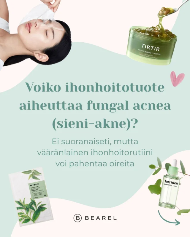 Pienet, samanlaiset näpyt iholla. Onko kyse fungal acnesta? 👀

Somessa fungal acne on noussut suosituksi termiksi, mutta kaikki pienet näpyt tai epäpuhtaudet eivät suinkaan ole sitä. “Fungal acne” tarkoittaa yleensä Malassezia folliculitis -tulehdusta, joka ei ole sama asia kuin tavallinen akne.

✨ Älä vaihda koko rutiinia yhden TikTok-vinkin perusteella.
✨ “Fungal acne safe” ei automaattisesti tarkoita, että tuote sopii juuri sinun ihollesi.
✨ Kuuntele ihoasi ja pidä rutiini yksinkertaisena.

Opi tunnistamaan, mistä fungal acnessa oikeasti on kyse. 💚

#bearel #fungalacne #ihonhoitovinkki #ihonhoito